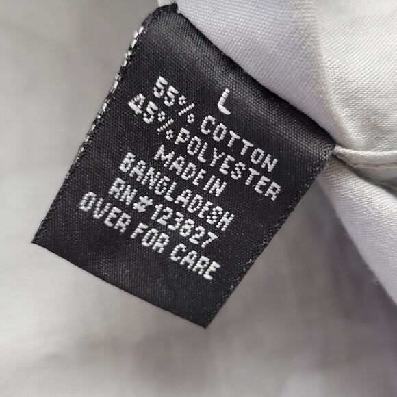 Tranquility Mayhem Long Sleeve Button Up Shirt Men's Size Large Gray Classic Top - Picture 9 of 10